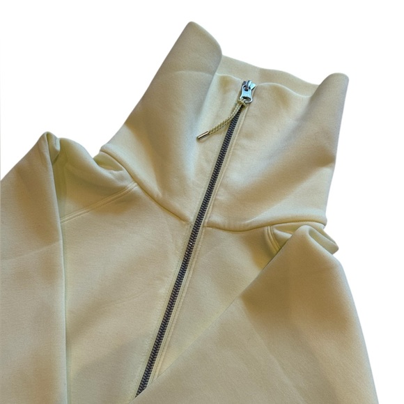 Nearly NEW Spanx AirEssentials Half Zip, Womens Med, yellow lemon lime - Picture 4 of 6